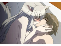 【エロアニメ】艶やかでキュートなキツネ花魁が運命の青年と再燃するラブラブな中出しH aniporn