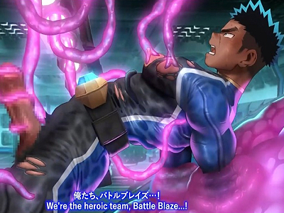 【50%OFFセール中☆】【BLアニメ】新米少年ヒーローに忍び寄る悪の魔の手とスライムベッドの罠に囚われたブルーが情熱的な触手攻めで快楽堕ち洗脳されていく刺激的なフルボイスアニメの決定版バトルブレイズ タンジエンジン